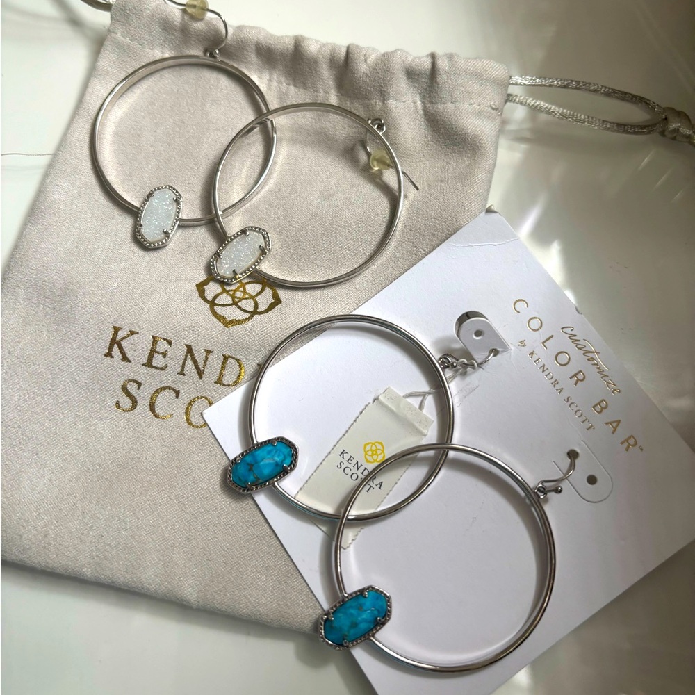 KENDRA SCOTT SET OF 2 hoops